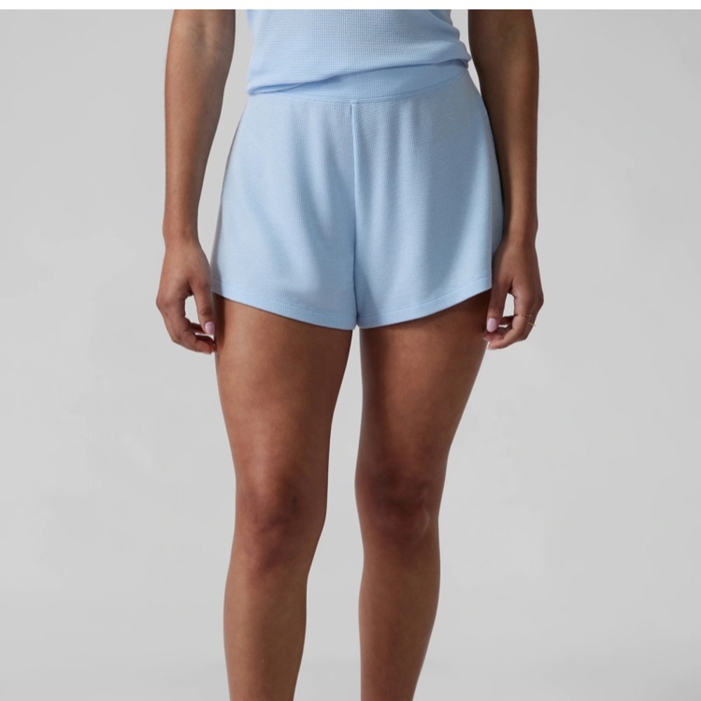 Athleta Well Rested rib sleep short in Blue Star, size L